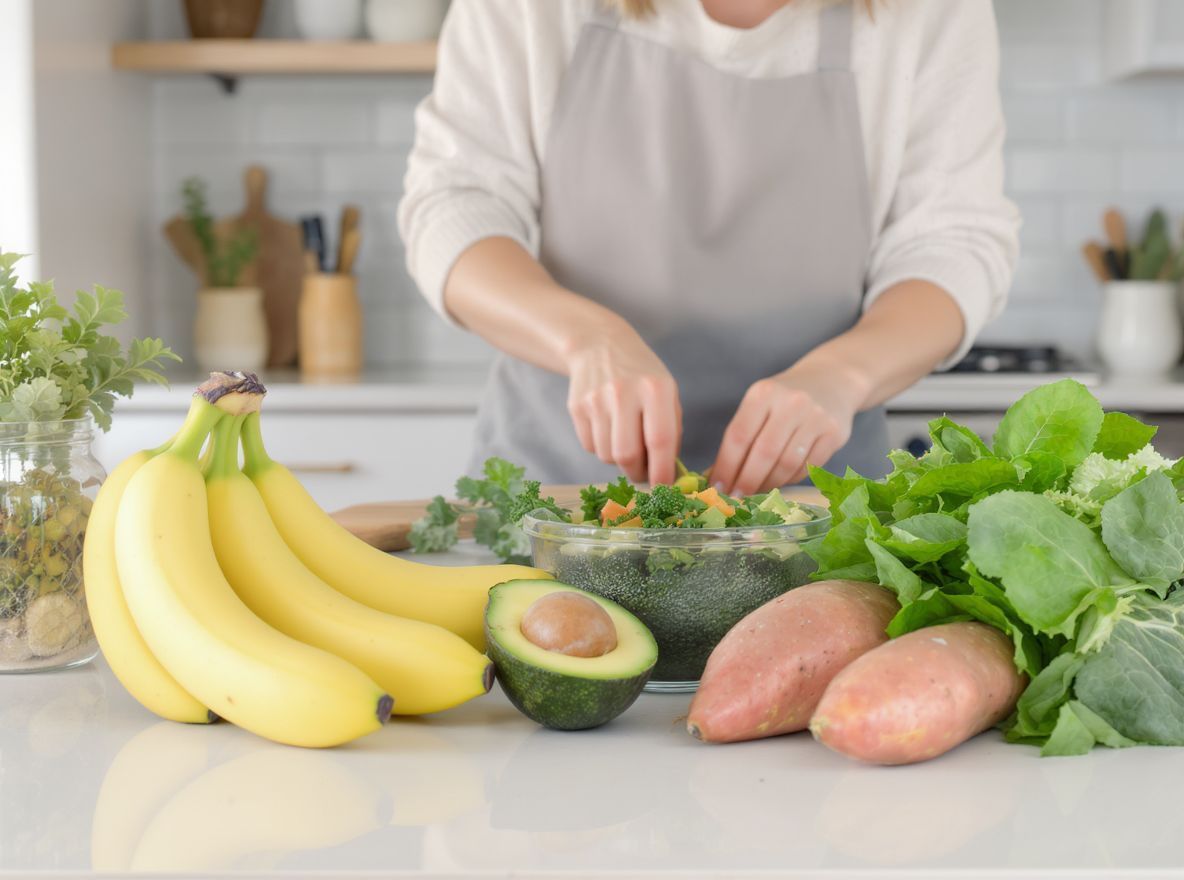 A káliumban gazdag élelmiszerek támogatják a szív egészségét.
