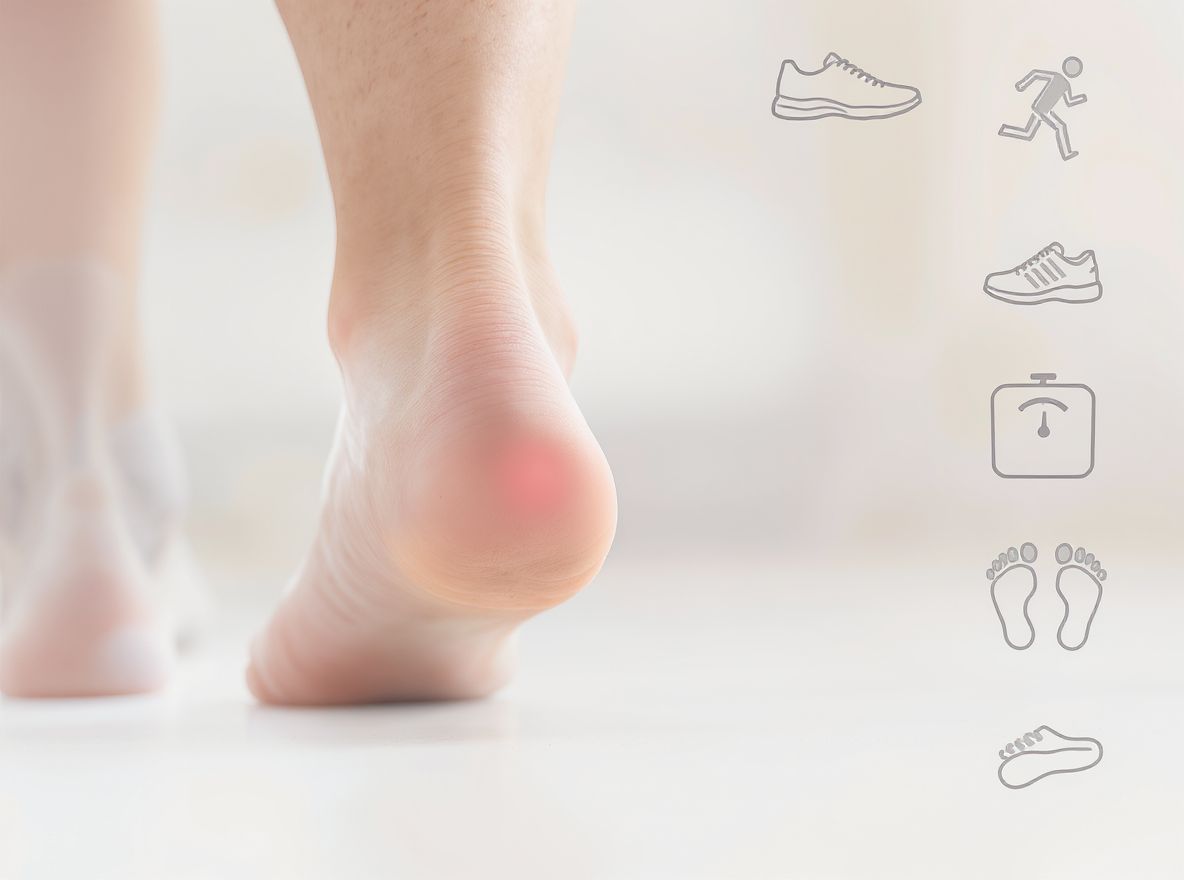 A túlterhelés és a nem megfelelő lábbeli gyakori kiváltó okok.