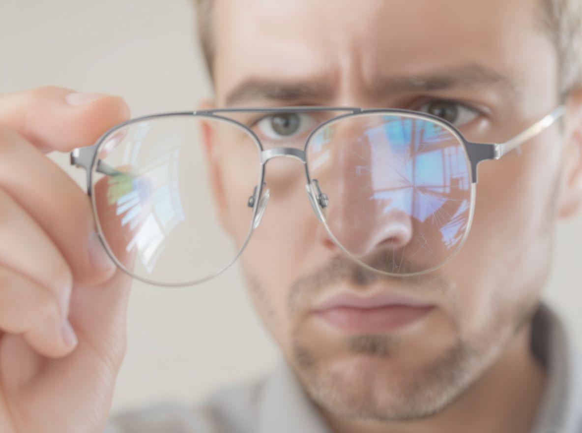 A karcos szemüveg cseréje javítja a látásélményt.