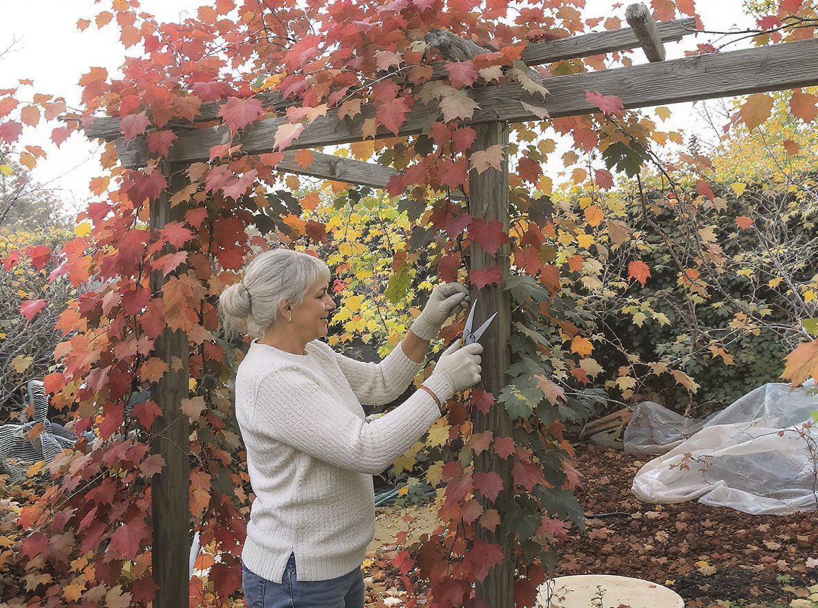 A kúszók megfelelő metszése segíti a tavaszi virágzást.