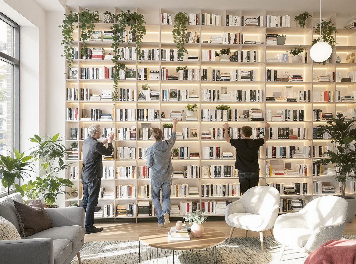 A sarokpolcok kreatív kihasználása maximális tárolást nyújt.