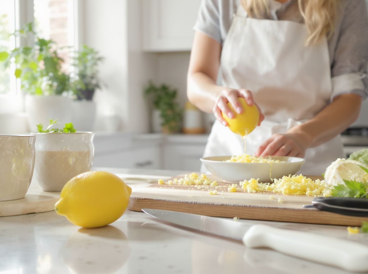 A citromlé fertőtleníti a felületeket és frissít.