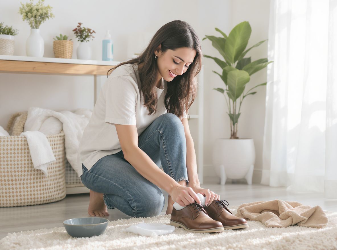 A borotvahab segíthet a bőr cipők fényesítésében.