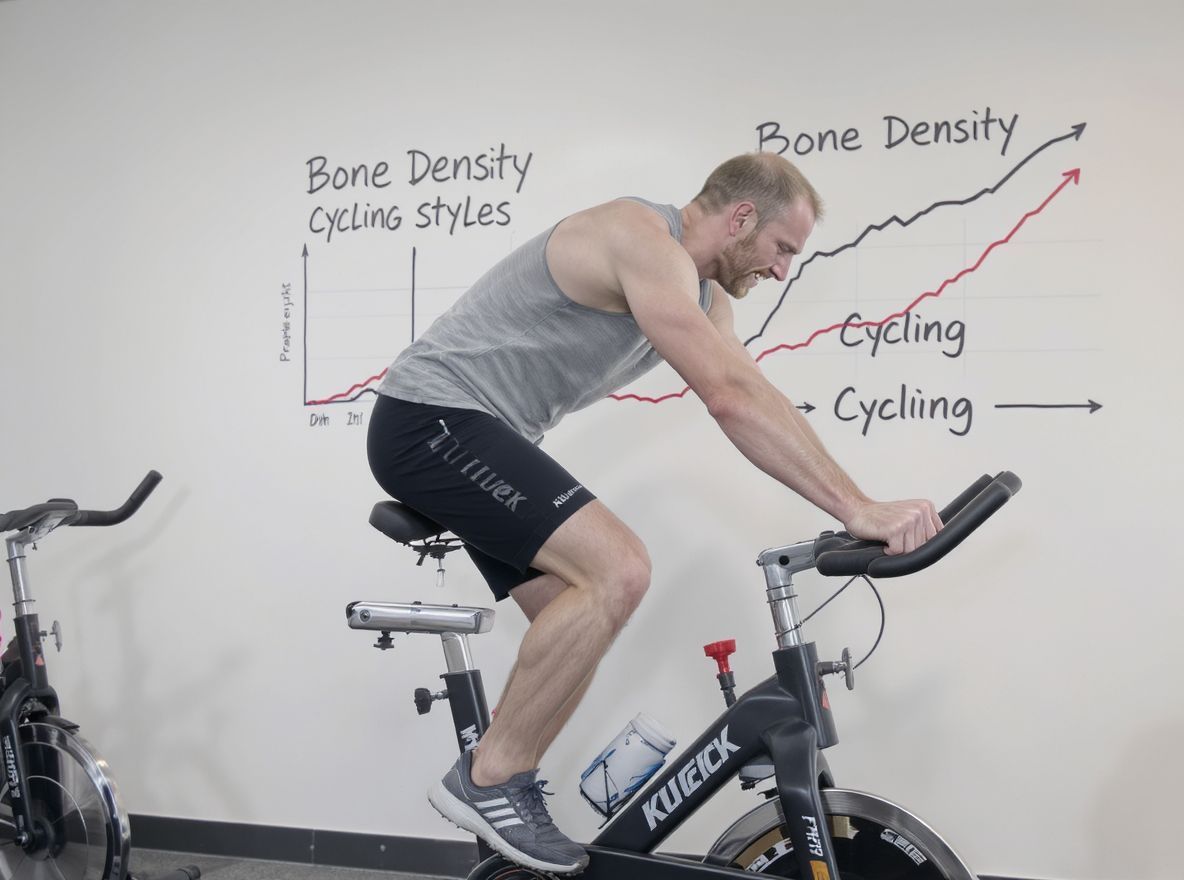 A csontsűrűség csökkenése gyors tekerésnél fokozott kockázatot jelent.