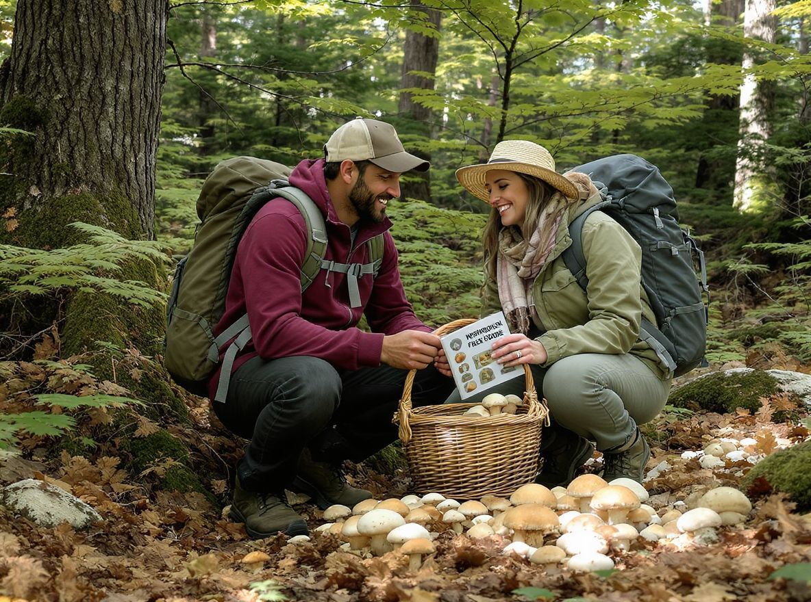 A gombaszedéshez elengedhetetlen a térkép és a kézikönyv.