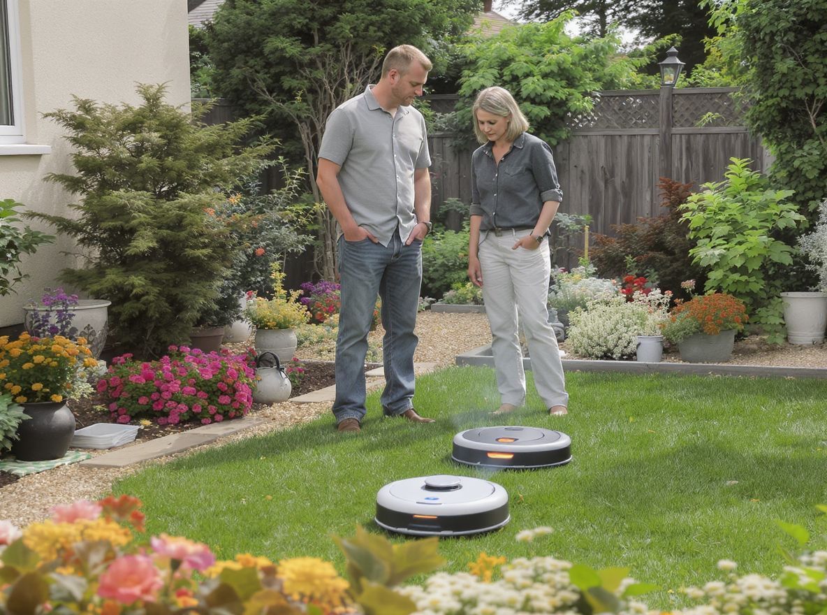 A robotfűnyírók programozási hibái károsíthatják a kertet.