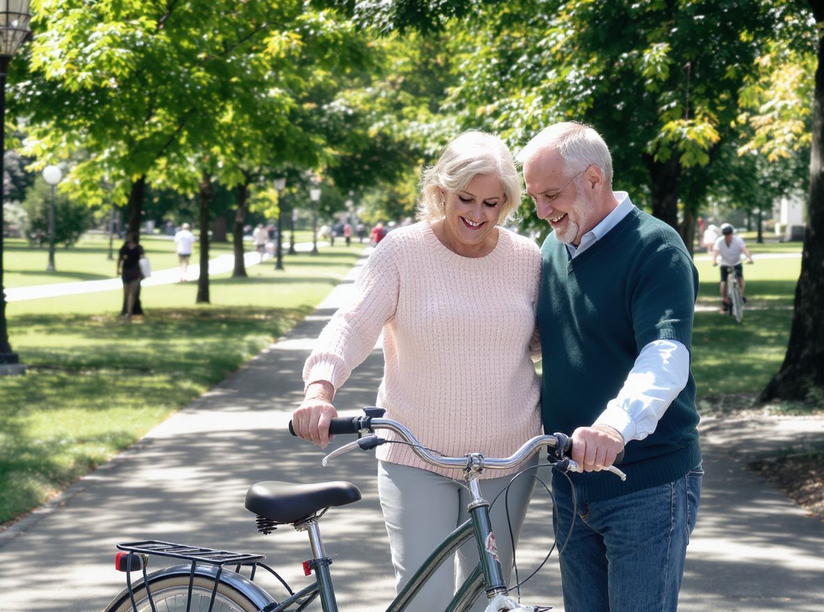 A kényelmes ülésfontossága a kellemes kerékpározásért idősekorban.