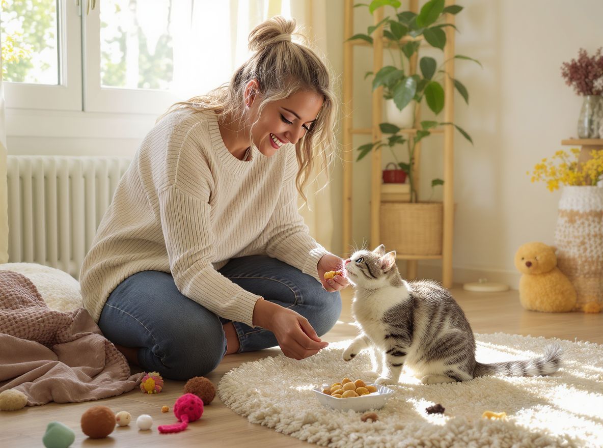 A pozitív megerősítés segít a macskáknak a tanulásban.