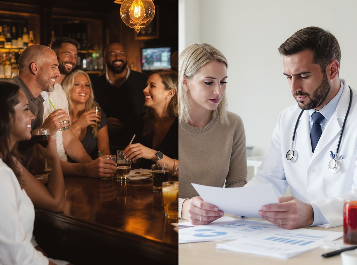 A hosszú távú alkoholfogyasztás károsítja a májat és a szívet.