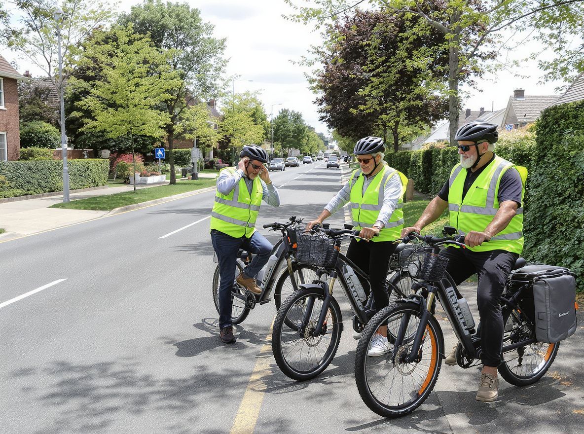 Az e-bike-ok használatakor a sisak viselése elengedhetetlen.