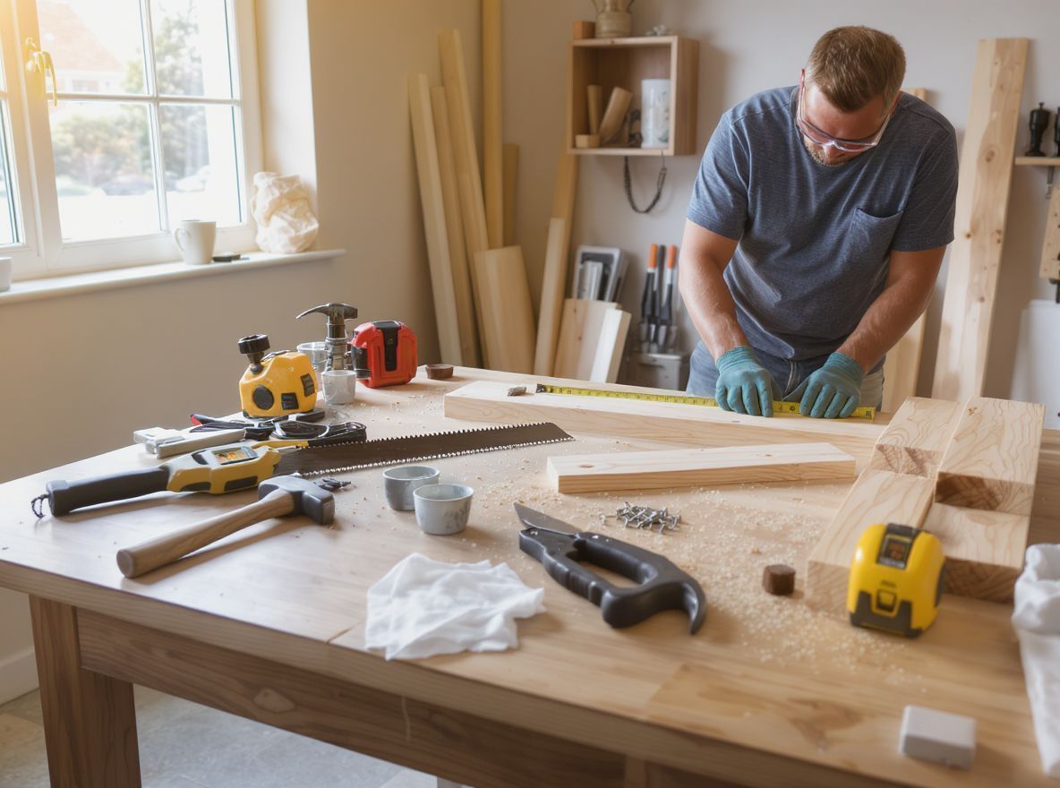 Mindig viselj védőkesztyűt az építés során!