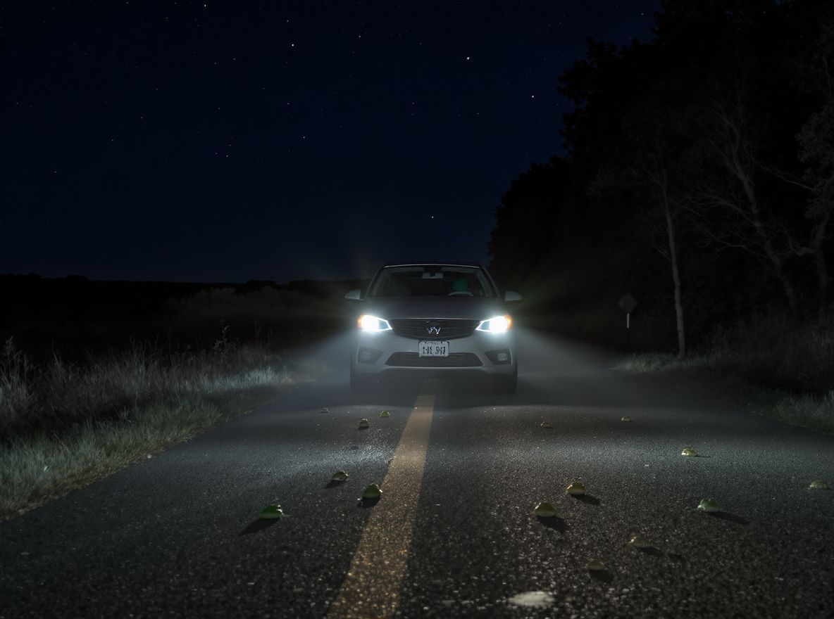 Használj figyelmeztető táblákat békáknak kedvező területeken!