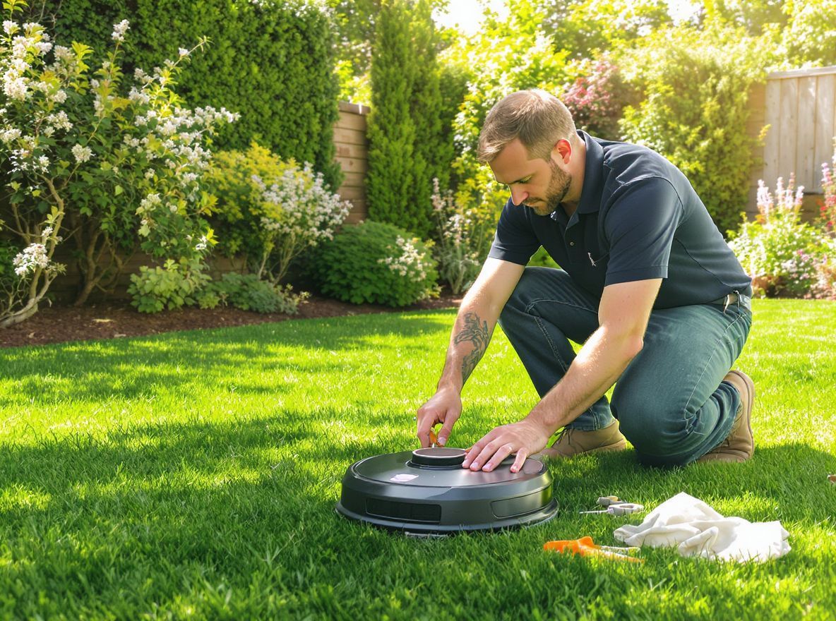 A rendszeres karbantartás növeli a robotfűnyíró élettartamát.